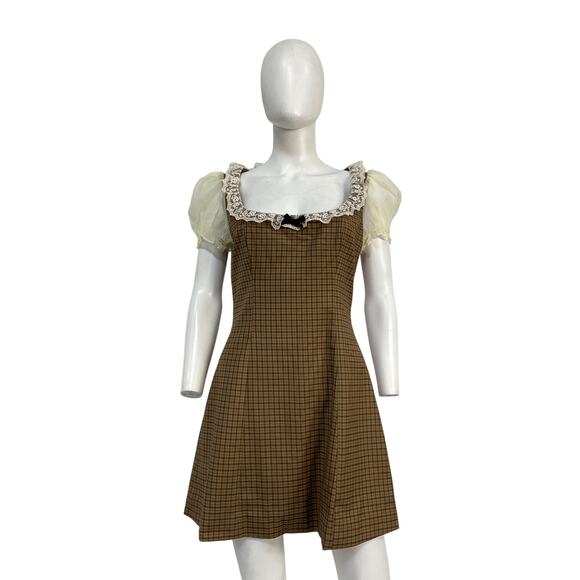 Reformation 'Bunny' Tan Dress Size 6 - Picture 2 of 5